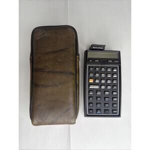 Hewlett Packard HP 41C Calculator with Case Card Reader Memory Card Parts/Repair